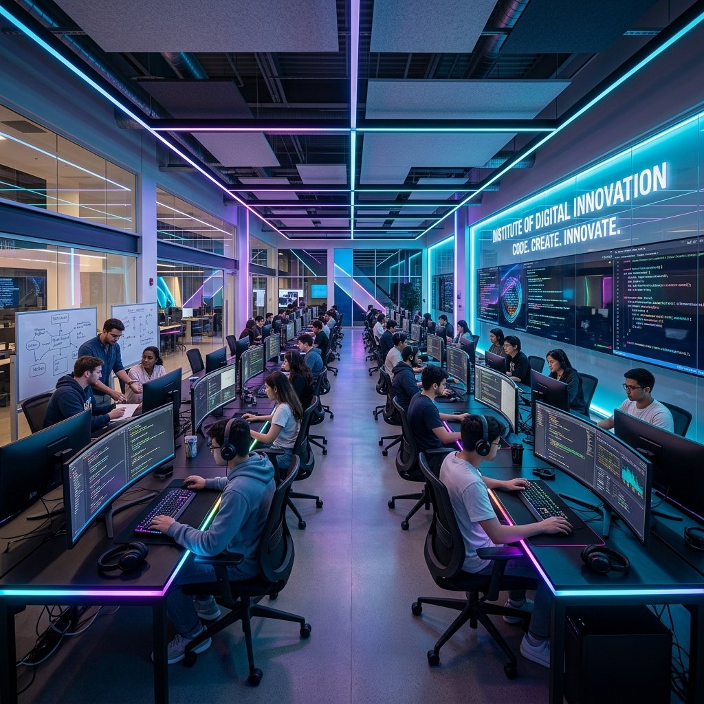 Modern computer lab at our institute